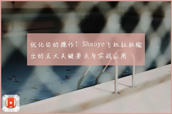 优化你的操作！Shaoye飞机拉扯输出的五大关键要点与实战应用
